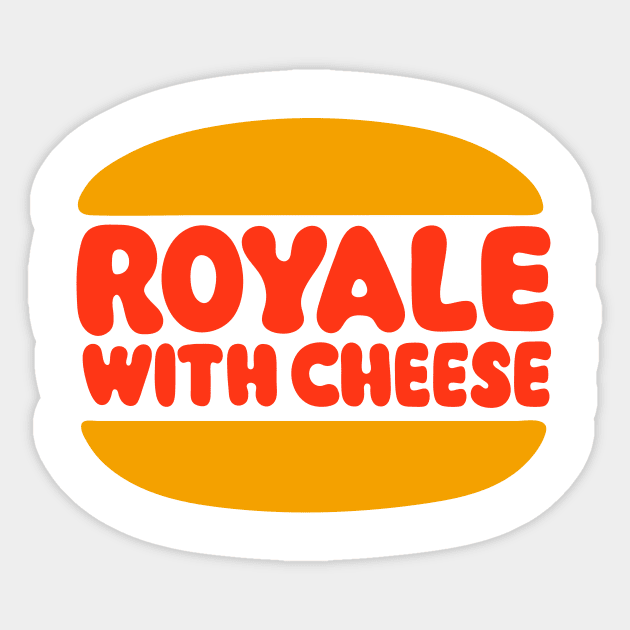 Royale with Cheese Sticker by Sharkshock